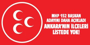 MHP 152 başkan adayını daha açıkladı