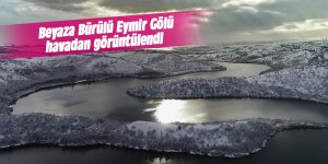 Beyaza Bürülü Eymir Gölü Drone İle Görüntülendi