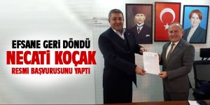 Necati Koçak resmi başvurusunu yaptı