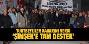 Yurtbeylilerden Şimşek'e tam destek