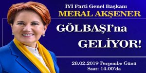 Meral Akşener Gölbaşı’na geliyor