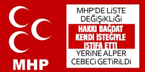 MHP'de liste değişikliği