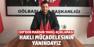 CHP'den Mansur Yavaş açıklaması