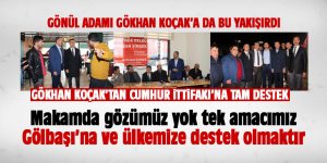 Gökhan Koçak'tan Cumhur ittifakına tam destek