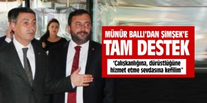 Münür Ballı'dan Şimşek'e tam destek