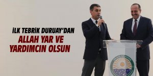 Duruay'dan Şimşek'e tebrik