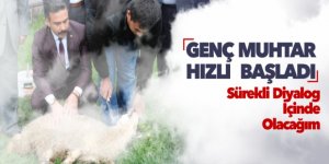 Genç Muhtar göreve hızlı başladı