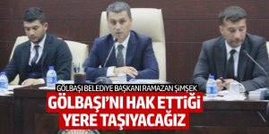 Şimşek: Gölbaşı'nı hak ettiği yere taşıyacağız