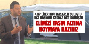 İbrahim Karaca: Elimizi taşın altına koymaya hazırız