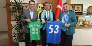 Çaykur Rizespor Başkanı Hasan Kartal'dan Başkan Şimşek'e ziyaret