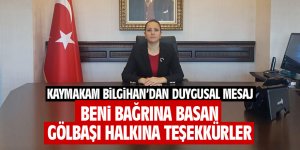 Kaymakam Bilgihan'dan teşekkür mesajı