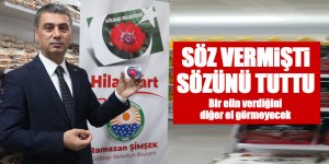 Ramazan Şimşek sözünü tuttu