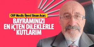 Sinan Acar'dan bayram mesajı