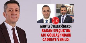 MHP'li üyeler önerdi... Bakan Selçuk'un adı Gölbaşı'na verildi