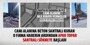 O firma beton santralini kaldırıyor