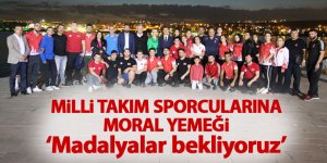 Halter Milli Takım kafilesine moral yemeği