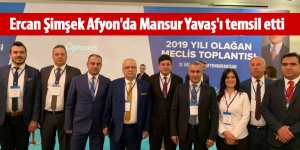 Ercan Şimşek Afyon'da Mansur Yavaş'ı temsil etti