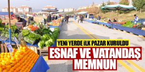 Vatandaş ve esnaf yeni pazar yerinden memnun!