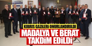 Kıbrıs gazilerine madalya ve berat takdimi!