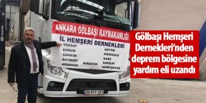 Gölbaşı Hemşeri Dernekleri‘nden deprem bölgesine yardım