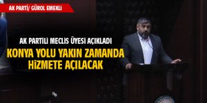 Gürol Emekli: Konya Yolu yakında zamanda hizmete açılacak