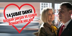 Başkan Şimşek ve eşinin romantik anları