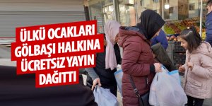 Ülkü Ocakları Gölbaşı halkına ücretsiz yayın dağıttı