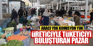 Üreticiden tüketiciye köprü 'köylü pazarı'