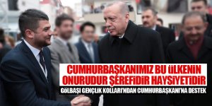 Gölbaşı Ak Parti Gençlik Kolları Cumhurbaşkanı'nın yanında'