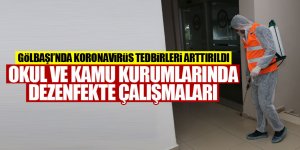 Okullar ve Kamu kuruluşları korona virüs tehdidine karşı dezenfekte ediliyor