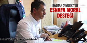 Başkan Şimşek'ten esnafa moral desteği