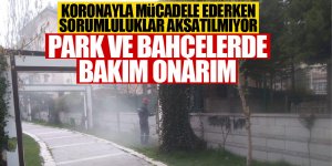 Park ve bahçelerde yıllık bakım onarım!