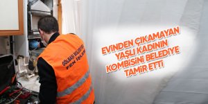 Evinden çıkamayan yaşlı kadının kombisini belediye amir etti