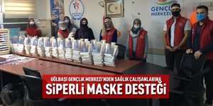 Gençlik Merkezi'nden sağlık çalışanlarına siper maske desteği