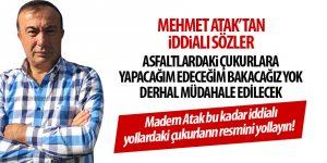 Mehmet Atak'tan iddialı sözler