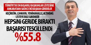 Ramazan Şimşek en başarılı belediye başkanı oldu