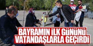 Başkan Şimşek bayramın ilk gününü vatandaşlarla geçirdi!