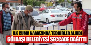 Gölbaşı’nda Cuma Namazı Tedbirlerle Kılındı…