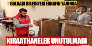 Gölbaşı belediyesi kıraathaneleri unutmadı.