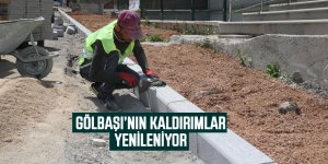 Gölbaşı'nın kaldırımları yenileniyor