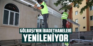 Gölbaşı Belediyesi camileri onarıyor…