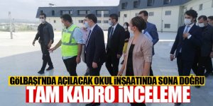 Vali Vasip Şahin lise inşaatını inceledi