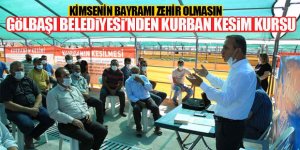 Gölbaşı "Kurban Kesim Elemanı" kursu yoğun ilgi gördü…