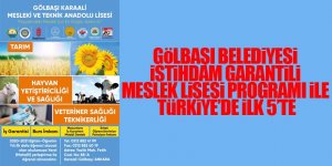 Gölbaşı Belediyesinden İstihdama Tam Destek