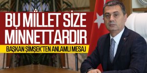 Başkan Şimşek'ten Gaziler Günü mesajı