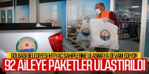 Gölbaşı Belediyesi ihtiyaç sahiplerine ulaşıyor…