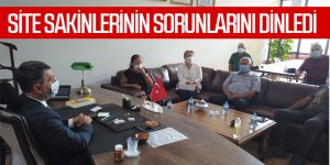 Başkan Şimşek site sakinlerinin sorunlarını dinledi…