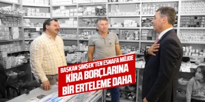 Başkan Şimşek esnafın yanında