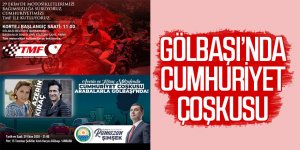 Cumhuriyet çoşkusu, arabalı konserle Gölbaşı'nda