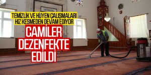 Gölbaşı camileri dezenfekte ediliyor